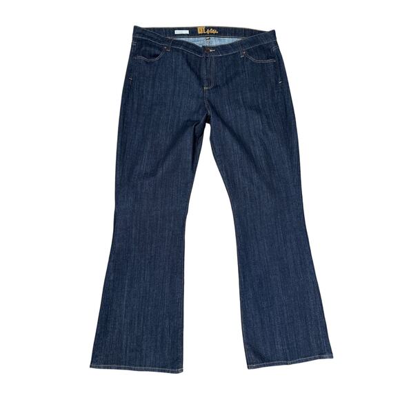Kut From The Kloth Ali Fit Flare Leg Denim Jeans Mid Rise Boho Western Size 18W - Picture 1 of 14
